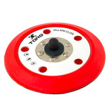 Chemical Guys TORQ R5 Dual-Action Red Backing Plate w/Hyper Flex Technology - 6in - Case of 12