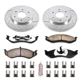 Power Stop 90-99 Jeep Cherokee Front Z36 Truck & Tow Brake Kit