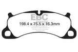 EBC 12-15 Porsche 911 (991) (Cast Iron Rotor only) 3.8 Carrera S Redstuff Front Brake Pads