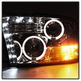 Spyder Dodge Ram 1500 09-14 10-14 Projector Headlights Halogen- LED Halo LED- Smke PRO-YD-DR09-HL-SM