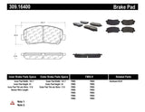 StopTech Performance Front Brake Pads 13-14 Dodge Dart/Jeep Cherokee