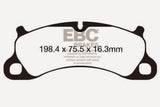 EBC 12-15 Porsche 911 (991) Carrera S 3.8L (Cast Iron Rotor Only) Bluestuff Front Brake Pads