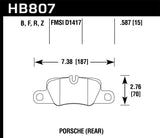 Hawk 2014 Porsche 911 HPS 5.0 Rear Brake Pads
