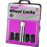 McGard Wheel Lock Nut Set - 4pk. (Tuner / Cone Seat) M12X1.5 / 13/16 Hex / 1.24in. Length - Black