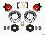 Wilwood Combination Parking Brake Rear Kit 11.00in Drilled Red Civic / Integra Disc 2.39 Hub Offset