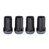 McGard SplineDrive Lug Nut (Cone Seat) M14X1.5 / 1.648in. Length (4-Pack) - Black (Req. Tool)