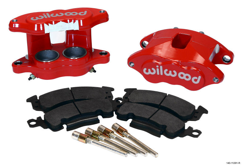Wilwood D52 Front Caliper Kit - Red 2.00 / 2.00in Piston 1.04in Rotor