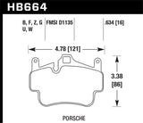 Hawk 06-14 Porsche Cayman Rear HPS 5.0 Brake Pads