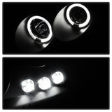 Spyder Chevy Cobalt 05-10 Projector Headlights LED Halo LED Blk Smke PRO-YD-CCOB05-HL-BSM