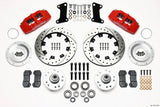 Wilwood Dynapro 6 Front Hub Kit 12.19in Drilled Red 67-69 Camaro (*Line Kit Needed*)