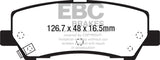 EBC 15+ Ford Mustang 2.3 Turbo Redstuff Rear Brake Pads