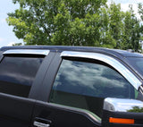 AVS 99-01 Cadillac Escalade Ventvisor Outside Mount Front & Rear Window Deflectors 4pc - Chrome