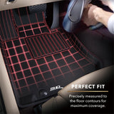 3D MAXpider 2011-2018 Nissan Leaf Kagu 2nd Row Floormats - Black