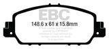 EBC 13+ Honda Accord Coupe 2.4 EX Ultimax2 Front Brake Pads