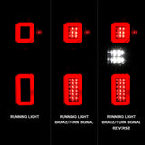 Anzo 19-21 Chevy Silverado Full LED Tailights Black Housing Clear Lens G2 (w/C Light Bars)