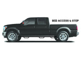 N-Fab Podium LG 10-18 Dodge Ram 2500/3500 Crew Cab 6.5ft Bed - Tex Black - Bed Access - 3in
