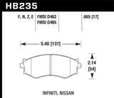 Hawk 91-96 Infiniti G20/ Nissan 240SX/ Sentra HPS Street Front Brake Pads