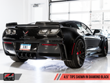 AWE Tuning 14-19 Chevy Corvette C7 Z06/ZR1 (w/o AFM) Track Edition Axle-Back Exhaust w/Black Tips