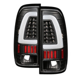 xTune Ford F150 Styleside 97-03 Light Bar LED Tail Lights - Black ALT-ON-FF15097-LBLED-BK