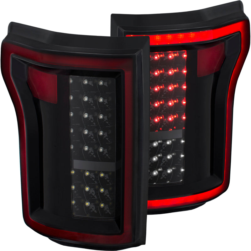 ANZO 2015-2016 Ford F-150 LED Taillights Black