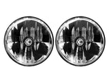 KC HiLiTES 07-18 Jeep JK (Not for Rubicon/Sahara) 7in. Gravity LED DOT Headlight (Pair Pack System)