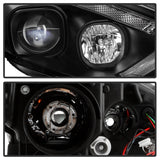 Spyder 15-18 Ford Focus Projector Headlights - Seq Turn Light Bar - Black PRO-YD-FF15-LBSEQ-BK