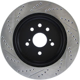 StopTech Slotted & Drilled Sport Brake Rotor Left Rear 13-14 Lexus GS300/350/400/430