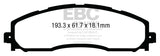 EBC 13+ Ford F250 (inc Super Duty) 6.2 (2WD) Extra Duty Rear Brake Pads