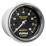 Autometer Marine Carbon Fiber 3-3/8in 8k RPM Tachometer
