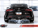 AWE 2020 Toyota Supra A90 Track Edition Exhaust - 5in Diamond Black Tips