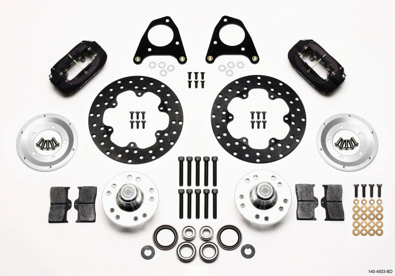 Wilwood Forged Dynalite Front Drag Kit Drilled Rotor 87-93 Mustang 84-86 SVO 5 Lug