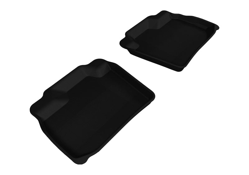 3D MAXpider 2011-2018 Nissan Leaf Kagu 2nd Row Floormats - Black