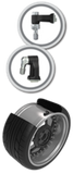 Schrader TPMS Sensor - Clamp-In Programmable 90 Degree EZ-Sensor ( valve stem not included )