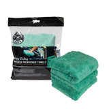 Chemical Guys Ultra Edgeless Microfiber Towel - 16in x 16in - Green - 3 Pack