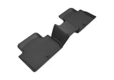 3D MAXpider 2018-2020 Kia Stinger Kagu 2nd Row Floormats - Black