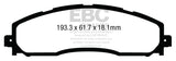 EBC 13+ Ford F250 (inc Super Duty) 6.2 (2WD) Greenstuff Rear Brake Pads