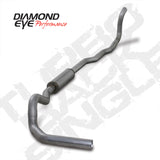 Diamond Eye KIT 4in TB SGL AL: 4-WHEEL DRIVE ONLY 89-93 DODGE CUMMINS 5.9L
