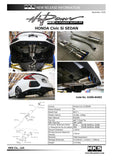 HKS 17+ Honda Civic Si Sedan (FC) Hi-Power Muffler Exhaust