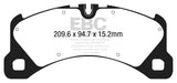 EBC 14+ Porsche Macan (Cast Iron Rotors only) 3.0 Twin Turbo Yellowstuff Front Brake Pads