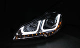ANZO 2010-2014 Subaru Outback Projector Headlights w/ U-Bar Black