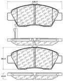 StopTech Performance 09-17 Honda Fit Front Brake Pads