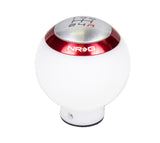 NRG Shift Knob - White (Includes 4 Interchangeable Rings)