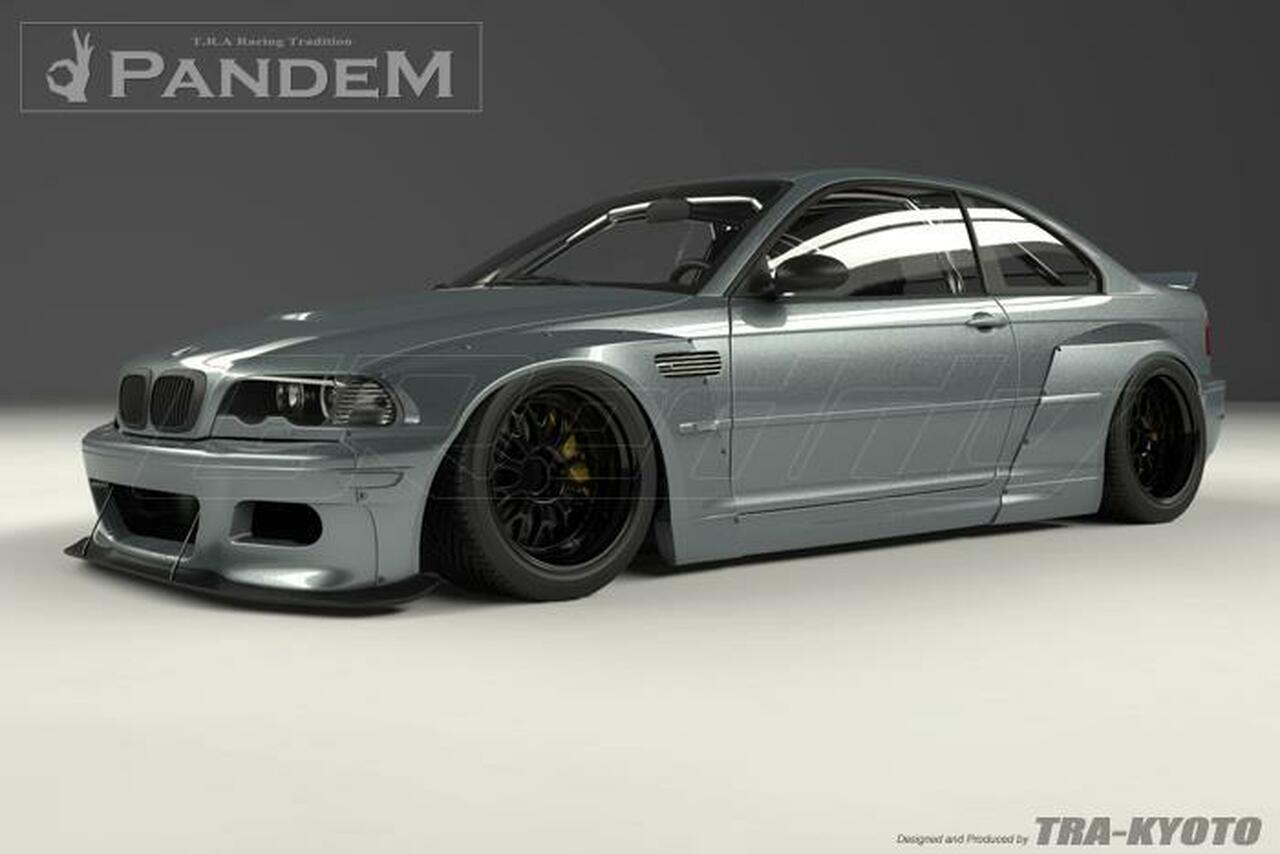 GReddy BMW E46 M3 Pandem Rocket Bunny Front Lip (Support Rods Only)