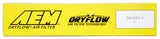 AEM 07-10 Impreza / 08-10 Forester 8.75in O/S L x 8.563in O/S W x 2.438in H DryFlow Air Filter