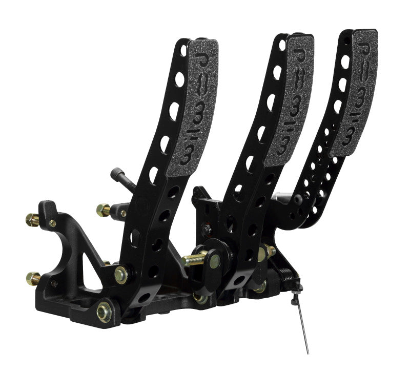 Wilwood Pedal Assembly Floor Mount-Brake Clutch & Throttle w/ Throttle Linkage