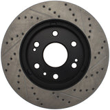 StopTech 05-10 GMC Sierra 1500 (w Rear Drum) / 07-09 GMC Yukon Front Right Slotted & Drilled Rotor