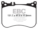 EBC 14+ Mercedes-Benz S550 4.7 Twin Turbo AMG Sport Pkg Yellowstuff Front Brake Pads